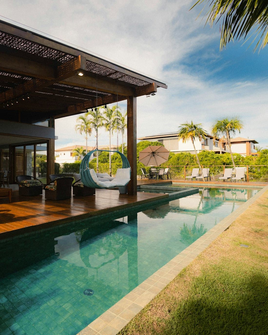 Complete backyard pool transformation by Triton Pools
